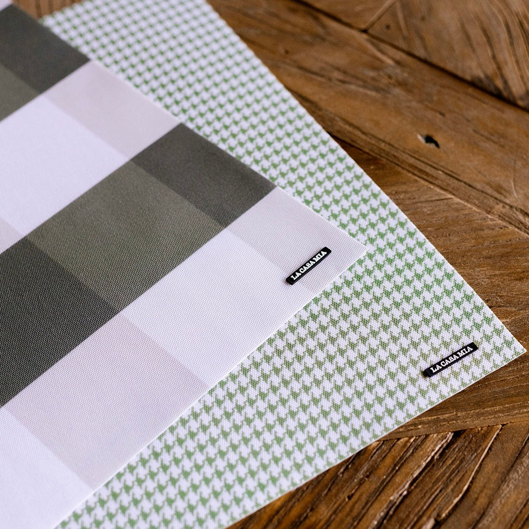 Individual de uso diario “escocés en verde bosque”